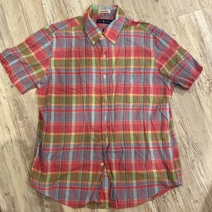 Ralph Lauren Button Down Madras Plaid Shirt
